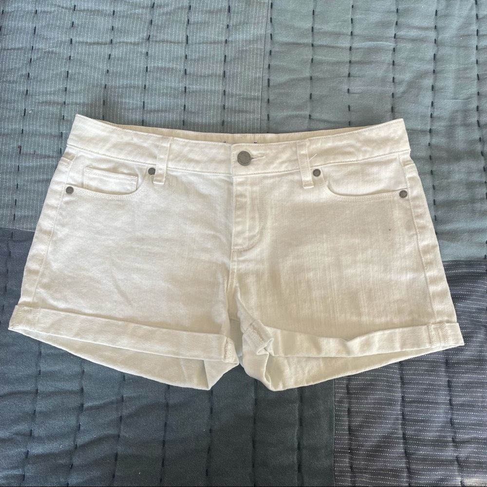 Paige Denim White Jean Shorts Size 28